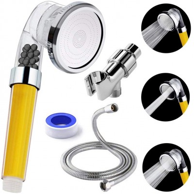 30% water saving 200% pressure increase ionic  Vitamin C Filter handheld shower head filter with vitamin