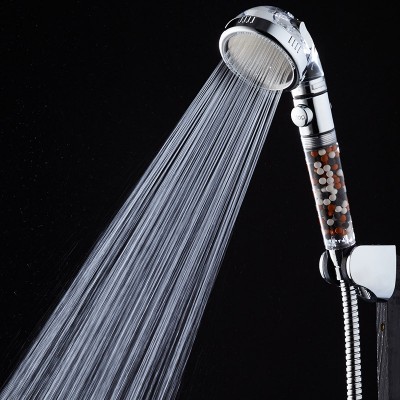 factory direct selling 3 function filter plastic shower head stainless steel